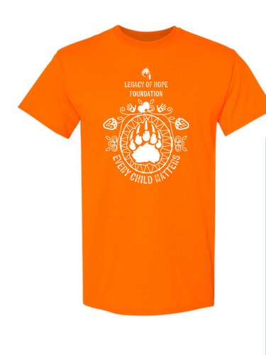 !NEW! 2024 Design - Every Child Matters - Orange shirt - ADULT - Bear Paw